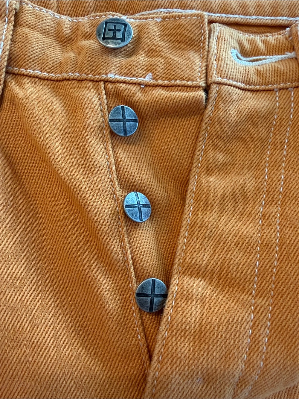 Ksubi Women's Rust Orange Straight-Leg Jeans - Picture 5 of 9